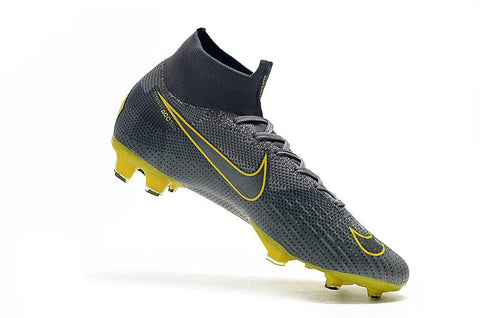 Image of NIKE Mercurial Superfly VI 360 Elite FG Yellow Stripe Grey - KicksNatics