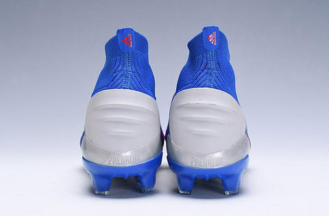 Image of Adidas Predator 19.1 FG Blue Red Without Laces - KicksNatics