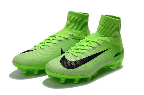 Image of Nike Mercurial Superfly V AG Soccer Cleats Green Grass Black - KicksNatics