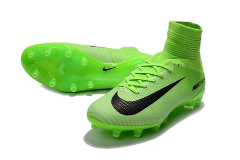 Image of Nike Mercurial Superfly V AG Soccer Cleats Green Grass Black - KicksNatics