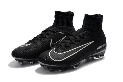 Image of Nike Mercurial Superfly V FG Soccer Cleats Black Dark Grey - KicksNatics