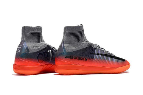 Image of Nike MercurialX Proximo II CR7 IC IC0046 Cool Grey/Metallic Hematite - KicksNatics