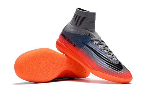 Image of Nike MercurialX Proximo II CR7 IC IC0046 Cool Grey/Metallic Hematite - KicksNatics