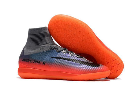 Image of Nike MercurialX Proximo II CR7 IC IC0046 Cool Grey/Metallic Hematite - KicksNatics