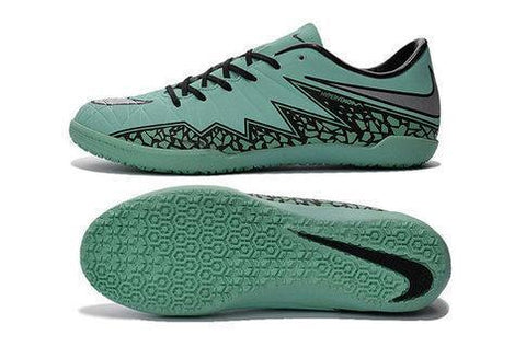 Image of Nike Hypervenom Phelon II IC DB0019 Green Glow Black Metallic Silver - KicksNatics