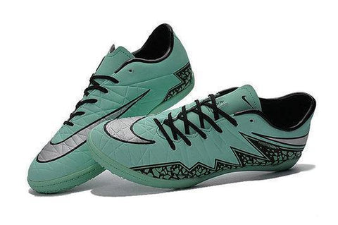Image of Nike Hypervenom Phelon II IC DB0019 Green Glow Black Metallic Silver - KicksNatics