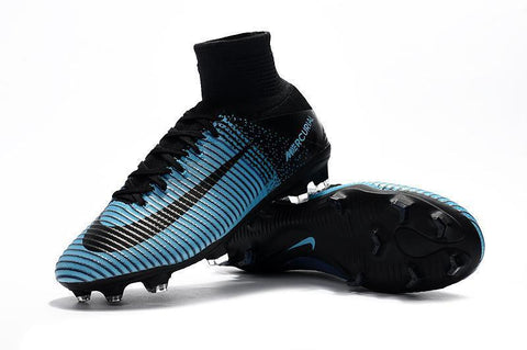 Image of Nike Mercurial Superfly V FG Soccer Cleats Blue Black - KicksNatics