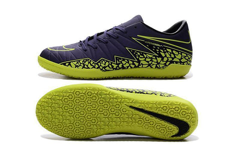 Image of Nike Hypervenom Phelon II IC Soccer Shoes DB0018 Dark Violet Green - KicksNatics