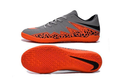 Image of Nike Hypervenom Phelon II IC Soccer Shoes DB0015 Grey Orange Black - KicksNatics