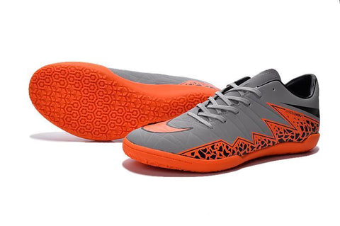 Image of Nike Hypervenom Phelon II IC Soccer Shoes DB0015 Grey Orange Black - KicksNatics