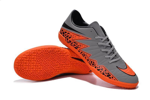 Image of Nike Hypervenom Phelon II IC Soccer Shoes DB0015 Grey Orange Black - KicksNatics