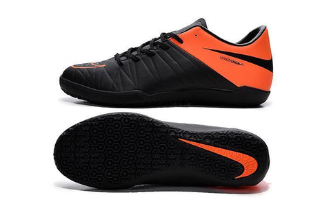 Image of Nike Hypervenom Phelon II IC Indoor Soccer Shoes DB0016 Black Orange - KicksNatics