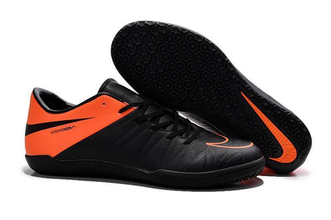 Image of Nike Hypervenom Phelon II IC Indoor Soccer Shoes DB0016 Black Orange - KicksNatics
