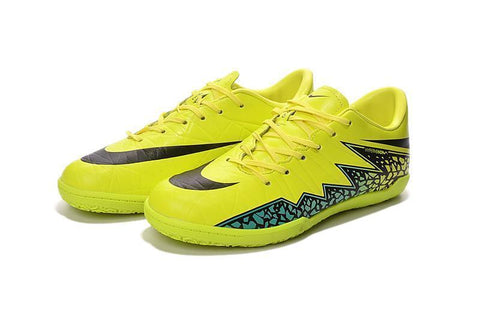 Image of Nike Hypervenom Phelon II IC Soccer Shoes Volt Black Hyper Turquoise - KicksNatics