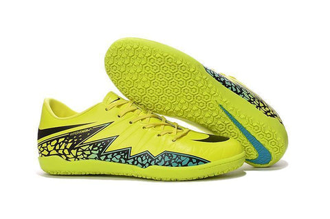 Image of Nike Hypervenom Phelon II IC Soccer Shoes Volt Black Hyper Turquoise - KicksNatics