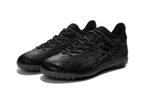 Image of Adidas X 16.3 Turf Soccer Cleats Deep Grey Black - KicksNatics