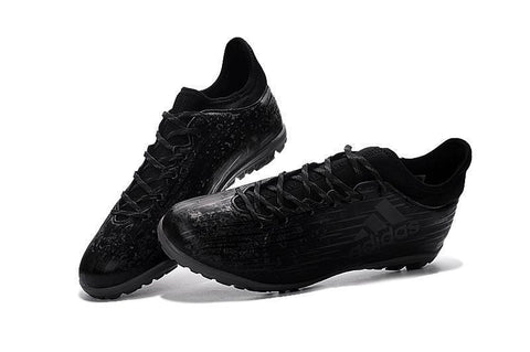 Image of Adidas X 16.3 Turf Soccer Cleats Deep Grey Black - KicksNatics
