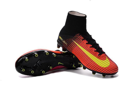 Image of Nike Mercurial Superfly V AG Soccer Cleats Total Crimson Black Pink - KicksNatics