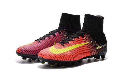 Image of Nike Mercurial Superfly V AG Soccer Cleats Total Crimson Black Pink - KicksNatics