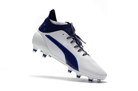 Image of PUMA evoTOUCH Pro FG Soccer Cleats White Deep Blue