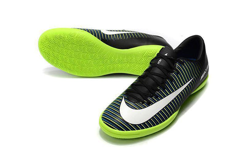 Image of Nike MercurialX Victory VI IC NKDB0042 Black/White/Electric Green - KicksNatics