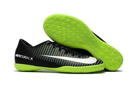 Image of Nike MercurialX Victory VI IC NKDB0042 Black/White/Electric Green - KicksNatics