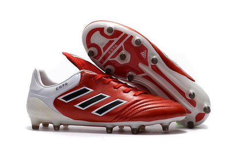 Image of Adidas Copa 17.1 FG Soccer Cleats Red Core Black White - KicksNatics
