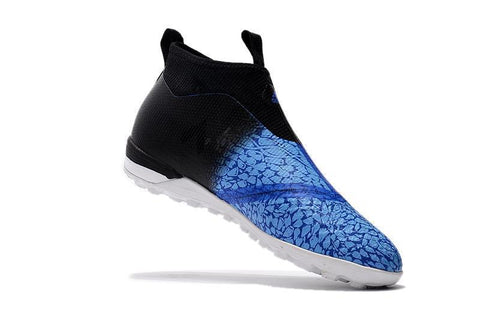 Image of Adidas ACE Tango 17+ Purecontrol Turf Soccer Cleats Blue Crystal Black - KicksNatics