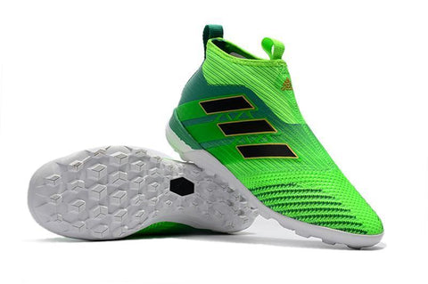 Image of Adidas ACE Tango 17+ Purecontrol Turf Soccer Cleats Solar Green Black - KicksNatics