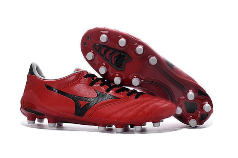 Image of Mizuno Morelia Neo II FG Soccer Cleats Red Black - KicksNatics