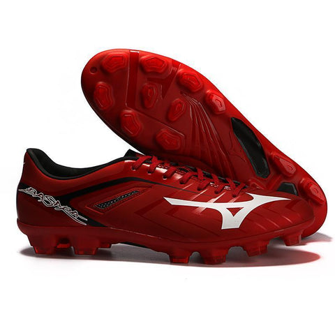 Image of Mizuno Basara 001 FG Soccer Cleats Red Black White - KicksNatics