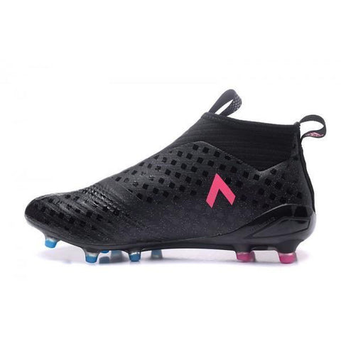 Image of Adidas ACE 17+ Purecontrol FG Soccer Cleats Core Black Pink - KicksNatics
