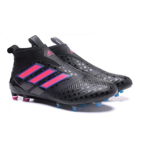 Image of Adidas ACE 17+ Purecontrol FG Soccer Cleats Core Black Pink - KicksNatics