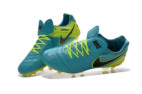 Image of Nike Tiempo Legend VI FG Soccer Cleats Clear Jade Green Black - KicksNatics