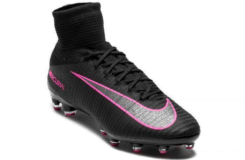 Image of Nike Mercurial Superfly V AG Soccer Cleats Black Pink - KicksNatics