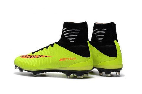 Image of Nike Mercurial Superfly V FG Soccer Cleats Fluorescent Green Black - KicksNatics