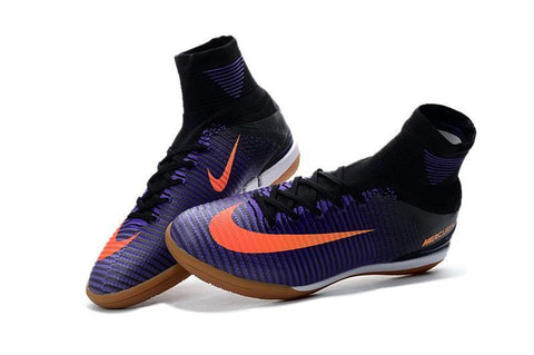 Image of Nike MercurialX Proximo II IC IC00043 Black Total Crimson Hyper Grape - KicksNatics