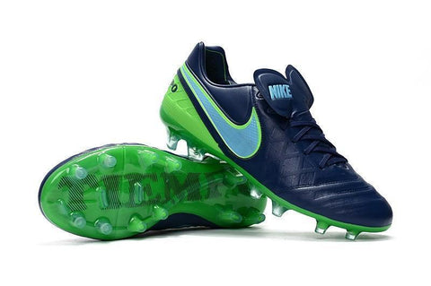 Image of Nike Tiempo Legend VI FG Soccer Cleats Coastal Blue Green - KicksNatics