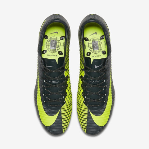 Image of Nike Mercurial Vapor XI CR7 FG Soccer Cleats Seaweed Volt Hasta White - KicksNatics