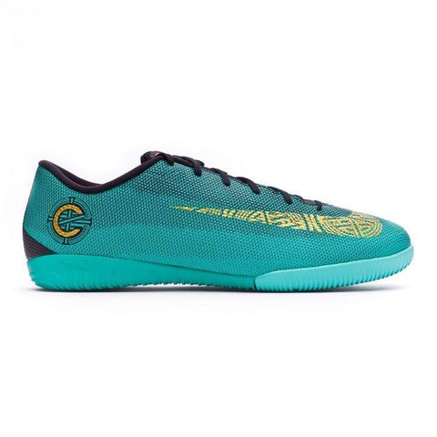 Image of Nike Mercurial VaporX XII Academy CR7 IC Soccer Cleats Clear Jade - KicksNatics