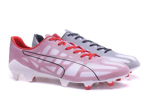 Image of PUMA evoSPEED 1.4 SL FG Soccer Cleats White Solar Pink - KicksNatics