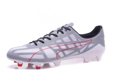 Image of PUMA evoSPEED 1.4 SL FG Soccer Cleats White Solar Pink - KicksNatics