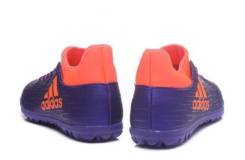 Image of Adidas X 16.3 Turf Soccer Cleats Blue Solar Red - KicksNatics