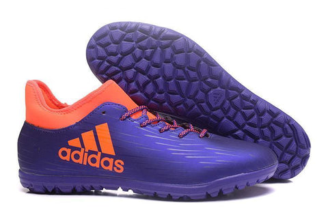 Image of Adidas X 16.3 Turf Soccer Cleats Blue Solar Red - KicksNatics