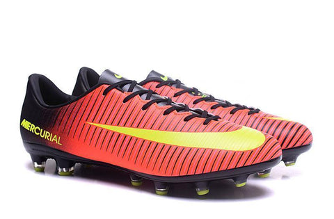Image of Nike Mercurial Vapor XI AG Soccer Cleats Crimson Black Green - KicksNatics
