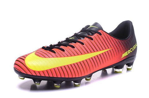 Image of Nike Mercurial Vapor XI AG Soccer Cleats Crimson Black Green - KicksNatics