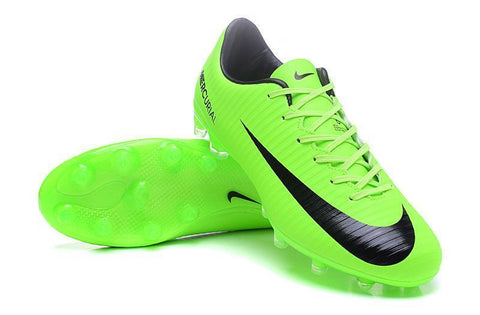 Image of Nike Mercurial Vapor XI AG Soccer Cleats Electric Green Black - KicksNatics
