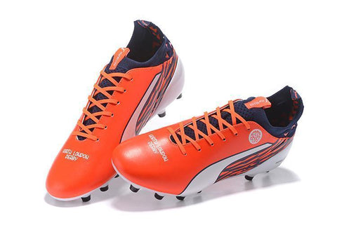 Image of PUMA evoTOUCH Pro FG Soccer Cleats Orange White Black