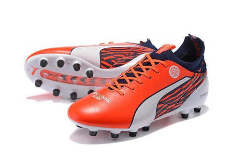 Image of PUMA evoTOUCH Pro FG Soccer Cleats Orange White Black