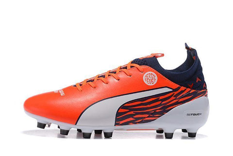 Image of PUMA evoTOUCH Pro FG Soccer Cleats Orange White Black